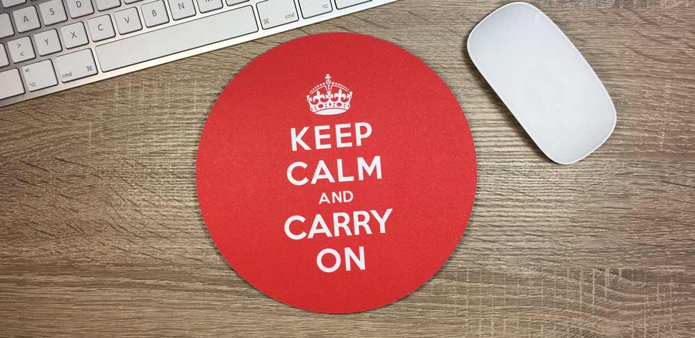 Rundes Mousepad mit Kundenmotiv