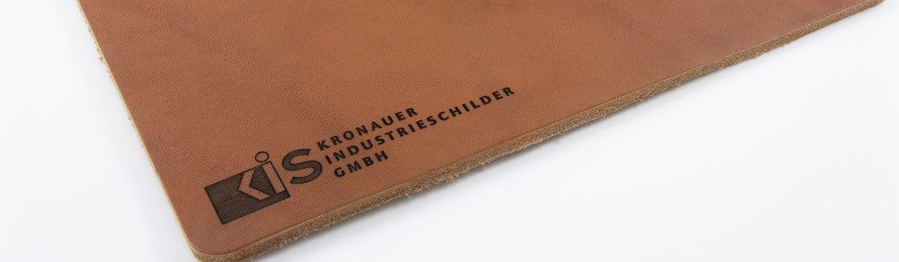 Echt-Leder Mousepad mit personalisierter Gravur